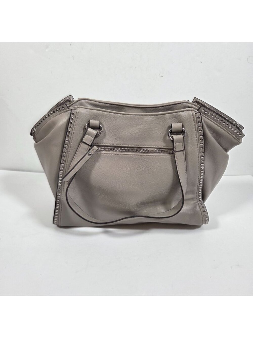 INC International Concepts Taupe Studded Shoulder Bag